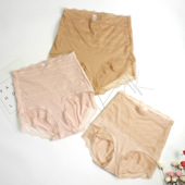 K258 产后收腹内裤 出口韩精美蕾丝女士中高腰收腹内裤 不勒腿