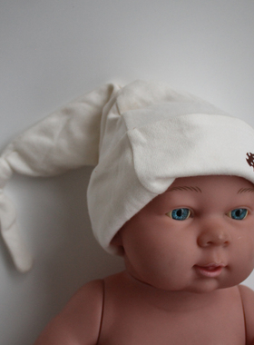 瑕疵样品杂款帽子手套脚套竹纤维棉混合婴儿帽防抓手套K421