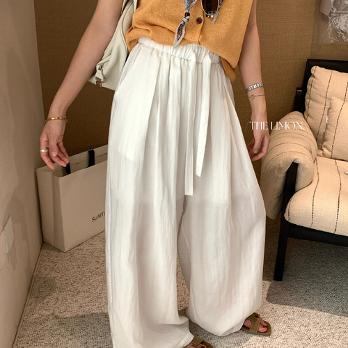 TL夏新款韩系御姐老钱风气质通勤百搭松弛感宽松显瘦阔腿休闲裤