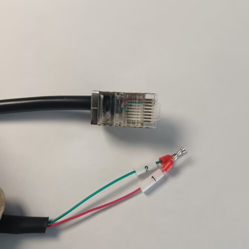适用于深圳研华总线RS485通讯线RJ45口屏蔽2芯网口转端子线1、2