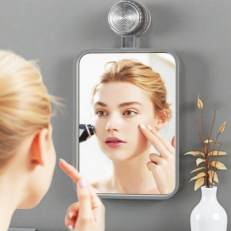 吸盘浴室镜免打孔壁挂式