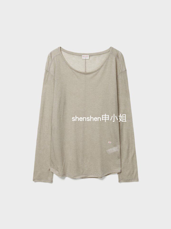 thumbnail for shenshen Miss Shin LOW CLASSIC Korean Wool Tencel Long Sheer Top