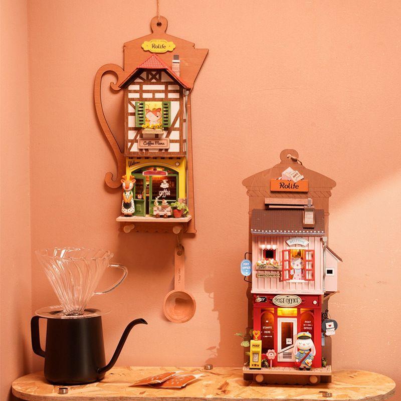 若来diy小屋手工拼装模型动物商店壁挂场景创意装饰墙礼物女