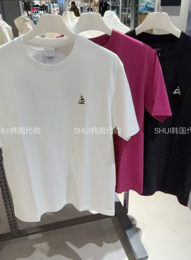 SHUI韩国直邮 折扣男女同款休闲百搭圆领短袖T恤FS2RSH2105X