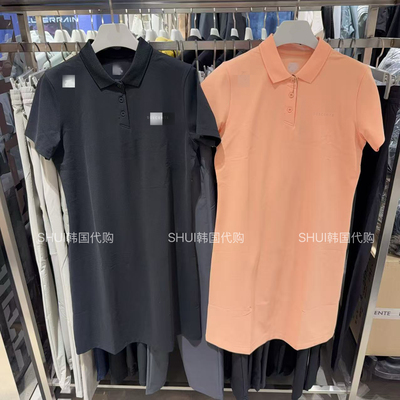 SHUI韩国直邮26夏季新款女款休闲百搭POLO领短袖连衣裙SR122UOP31
