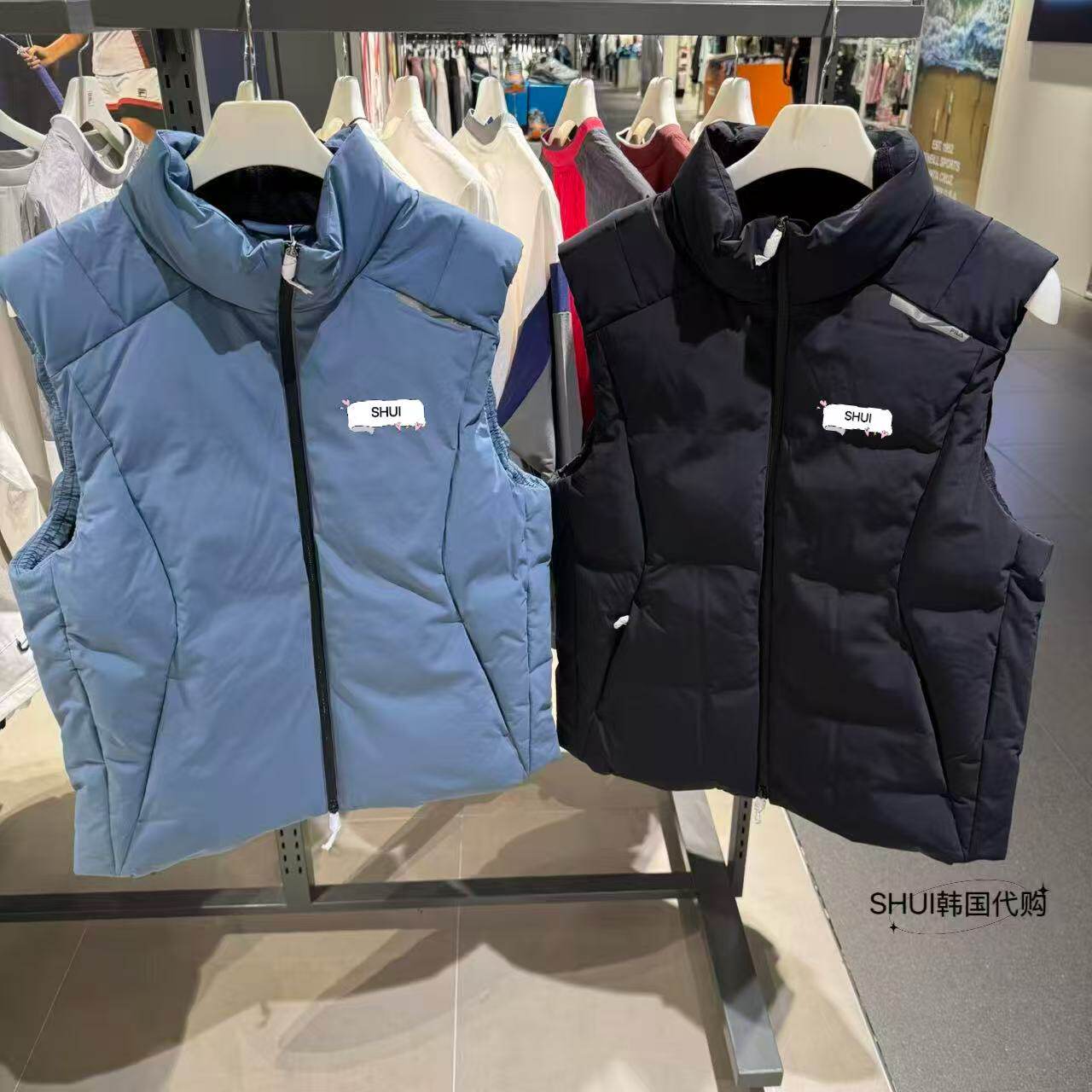 SHUI韩国代购FL折扣百搭男款休闲百搭鸭绒羽绒马甲FS2DVG4202M