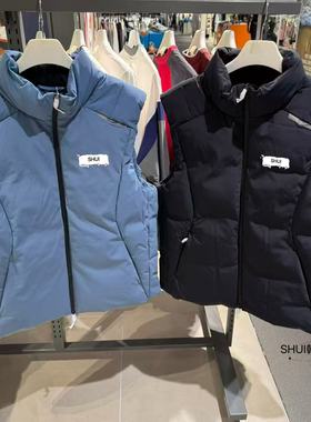 SHUI韩国代购FL折扣百搭男款休闲百搭鸭绒羽绒马甲FS2DVG4202M