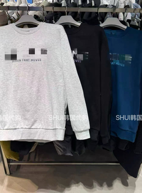 SHUI韩国直邮D26新款男女同款百搭休闲圆领毛圈卫衣SR123UHT12