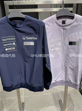 SHUI韩国代购D折扣奥迪联名男女同款薄绒T恤上衣SP323SWH91