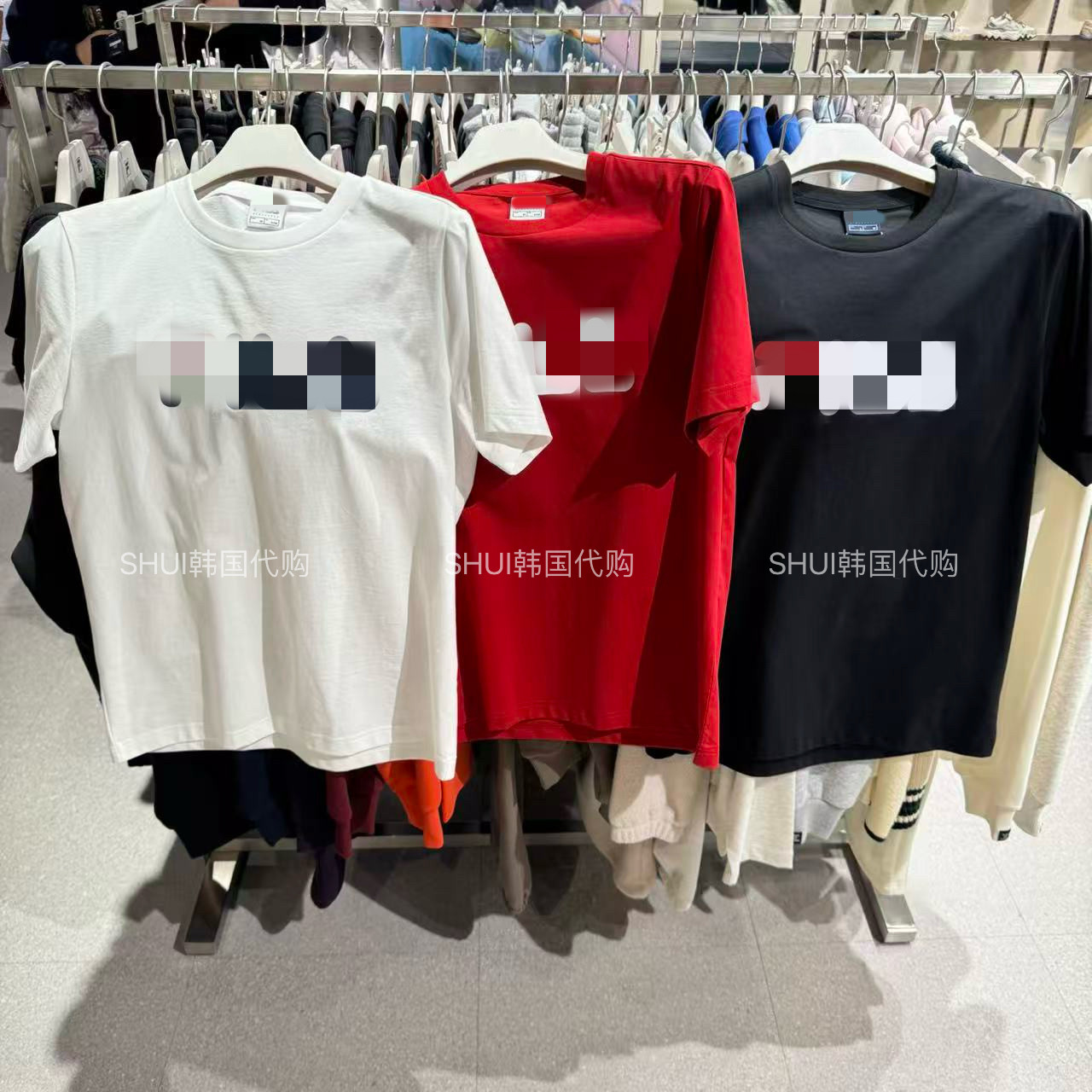 SHUI韩国直邮FL26新款男女同款休闲百搭短袖T恤上衣FS262RS01X018,运动服/休闲服装,运动T恤,淘宝优惠券,粉丝福利购,淘宝优惠卷