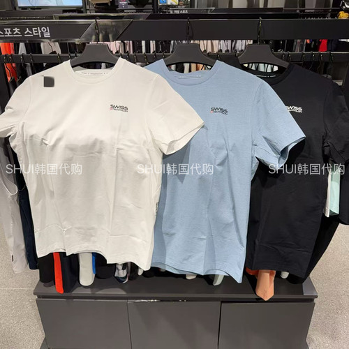 SHUI韩国直邮 26新款夏季联名款男女同款速干短袖T恤SR223ITS53