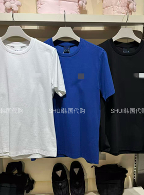 SHUI韩国直邮FL26新款男女同款休闲百搭短袖T恤上衣FS262RS01U009