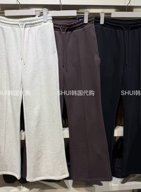 SHUI韩国代购FL26新款春秋女款直筒小阔腿长裤卫裤FS261FP01F002