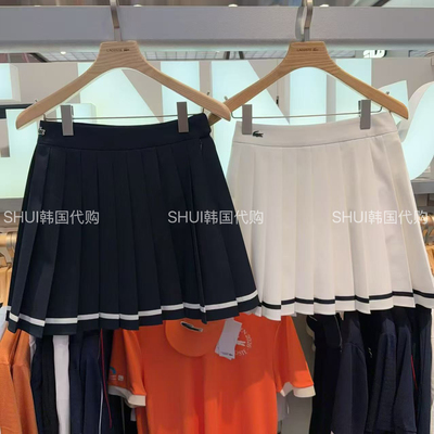 SHUI韩国直邮 鳄鱼26新款夏季女款网球裙短裙带内衬JF231E-56G