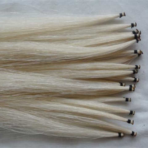 真马尾毛提琴弓毛小提琴大提琴贝司琴弓毛蒙古马尾包邮