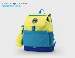 韩国直邮正品 SUAVE LAMAN HEALING CAMP郊游包背包含水杯袋地垫