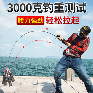 钓鱼竿新手入门路亚竿抛竿远投海杆翘嘴路亚杆打黑路亚鱼竿全套装