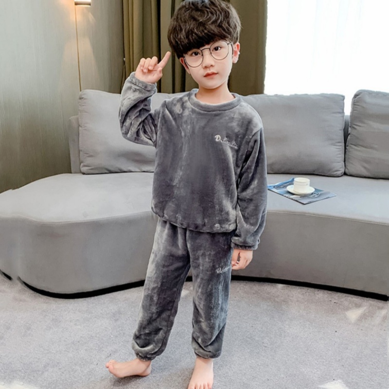 儿童睡衣男孩珊瑚绒大人