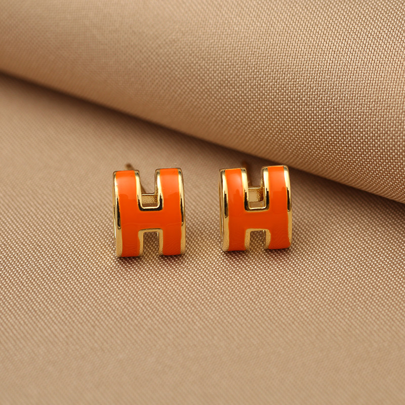 字母耳钉秋冬韩国气质网红小众