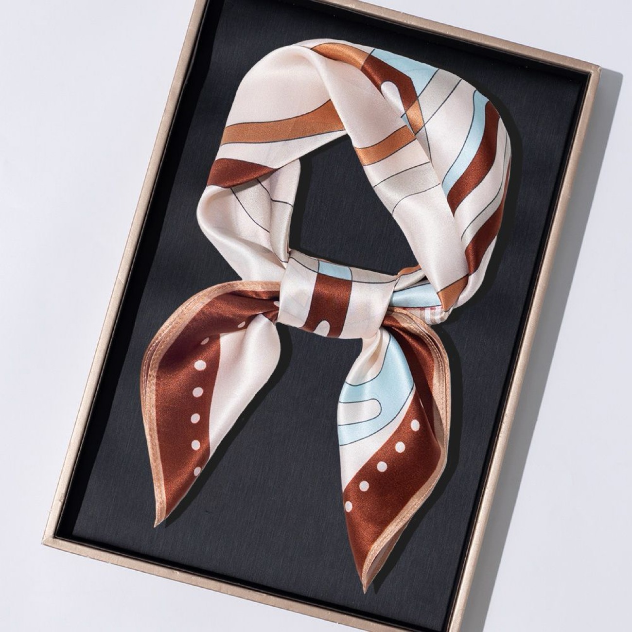 真丝丝巾高级感100%桑蚕丝方巾女送妈妈长辈款新中式披肩