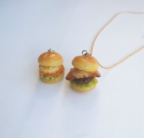 quinta手作烟熏烤肉925纯银项链