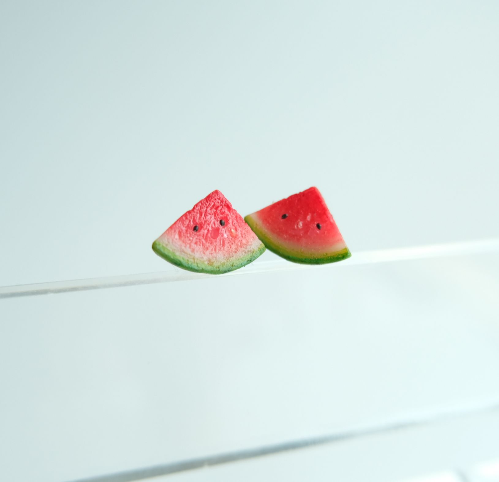 quinta三角西瓜可爱风水果银耳钉