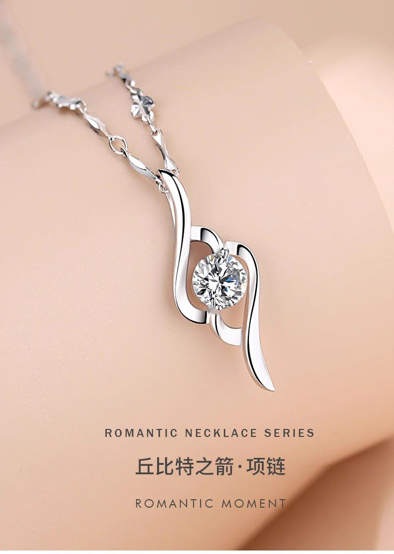 S999纯银项链秋冬配饰女锁骨链2025轻奢小众高级纪念日生日送女友