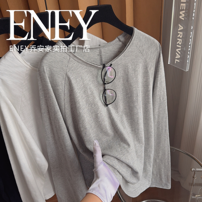 舒适雪花棉感松弛感T恤宽松遮肚