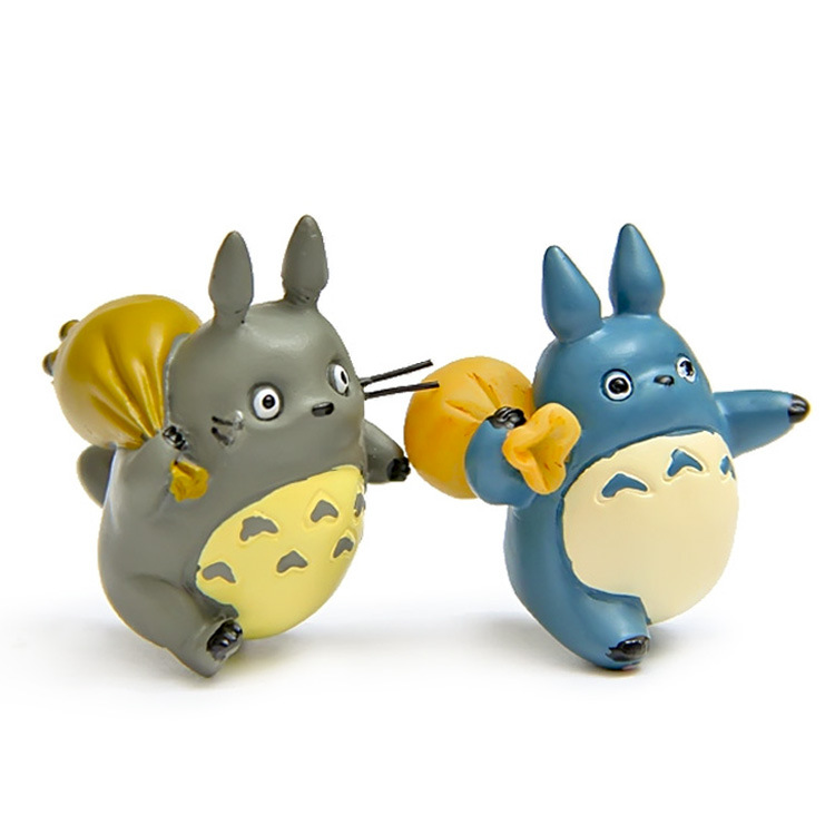 热销经典日本卡通动漫背袋子跑步吉力猫蓝猫手办DIY造景公仔