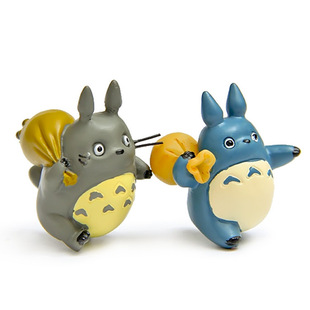 热销经典日本卡通动漫背袋子跑步吉力猫蓝猫手办DIY造景公仔