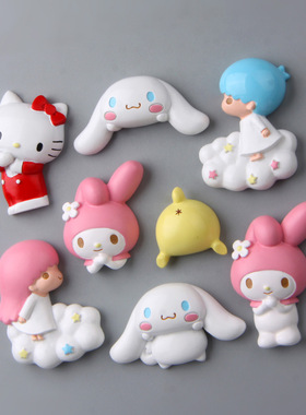 款乐猫冰箱可爱带磁铁劳珍树脂