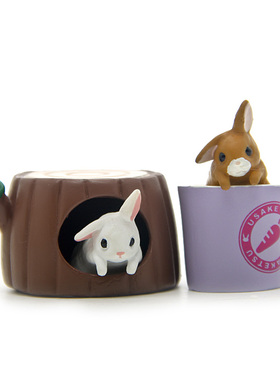 diy园艺兔子手办百搭风创意摆件