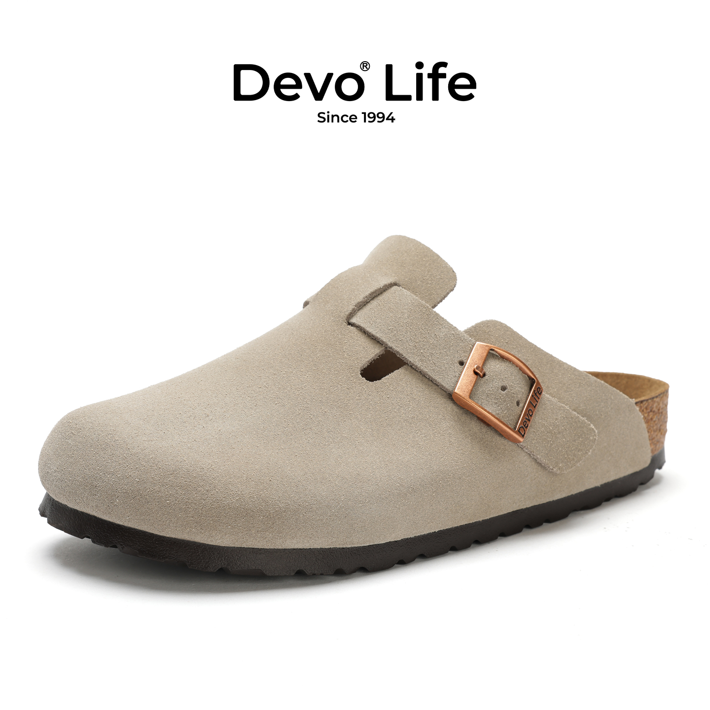 Devo/的沃包头外穿休闲半拖情侣