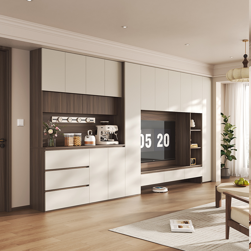 暧逸餐边柜电视柜中古风定制柜