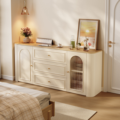 暧逸法式床尾斗柜后背靠山餐边柜