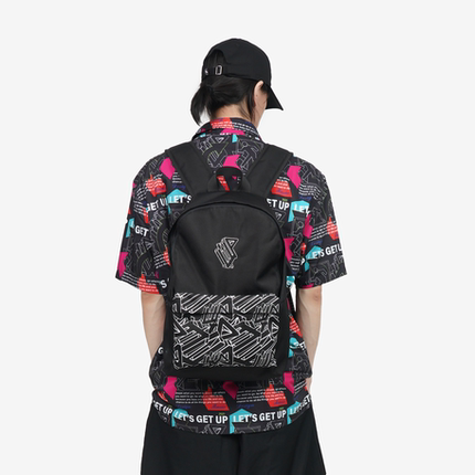 几何防水双肩后背包八三夭男士休闲潮流
