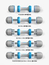 练手臂力量器材中学生举重用 哑铃青少年健身家用可调节重量儿童款