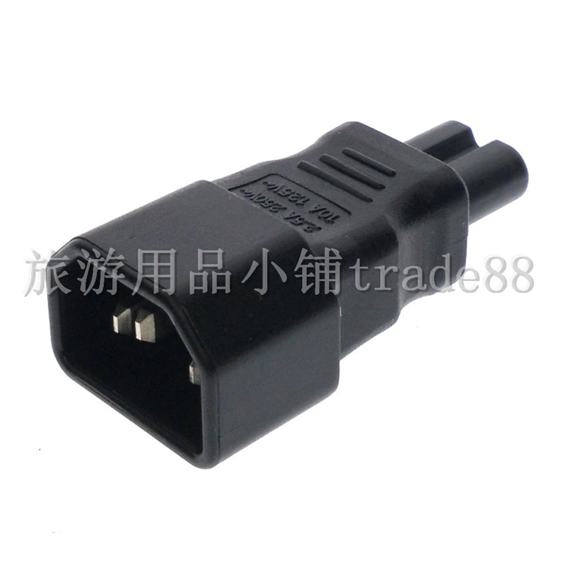 IEC320-C14品字公转C7八字母 8字母转品字公 PDU UPS转换器