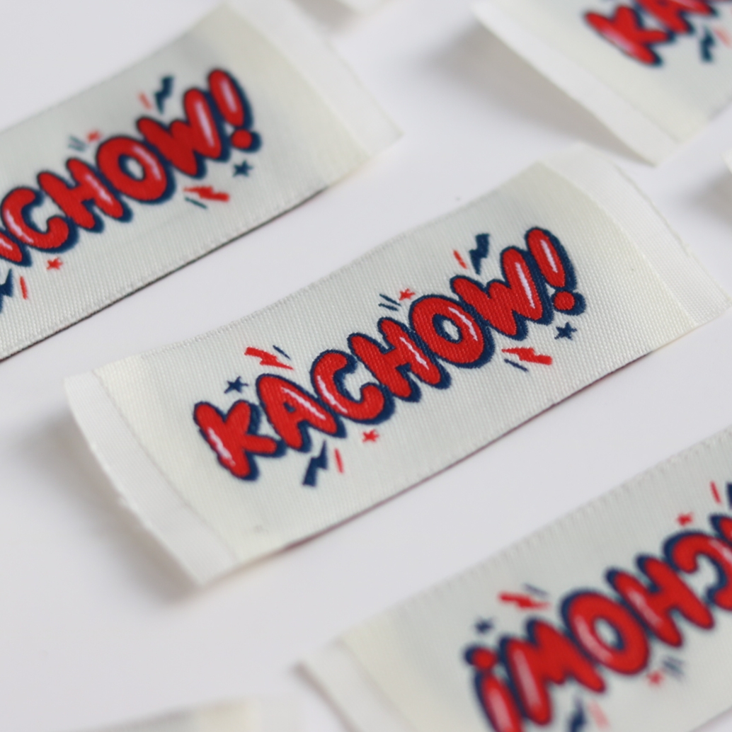 卡通织唛织标小标签订做布标织标手工handmade制作辅料标签设计