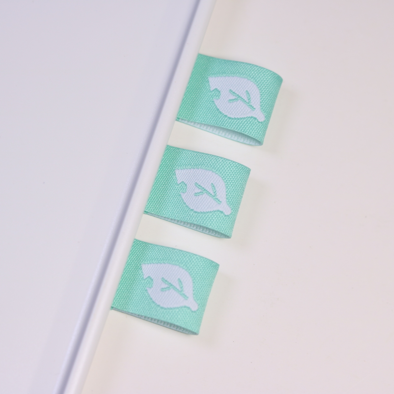 小清新树叶织唛布标大肠圈配件