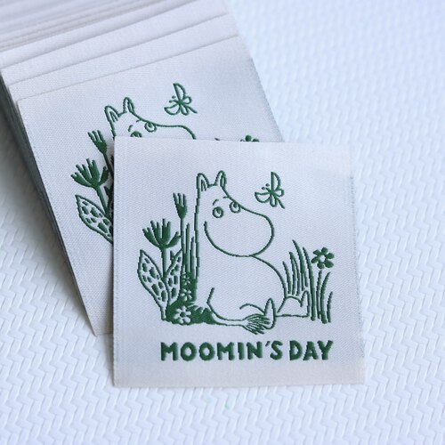 姆明周边辅料MOOMIN'S DAY织标织唛现货布标服装领标商标源头工厂