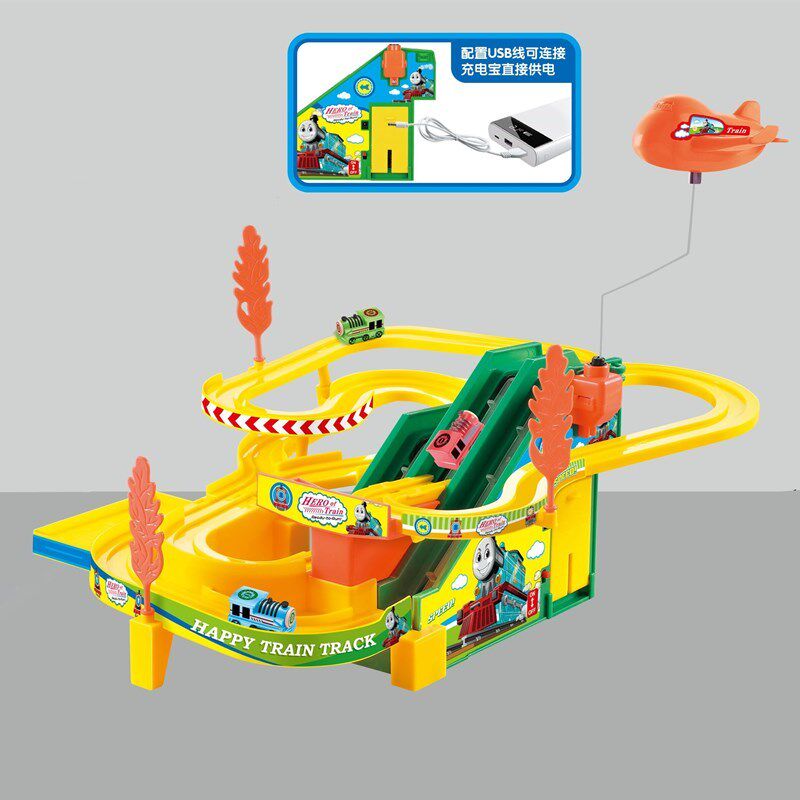 CONVEYOR BELT MODEL CHILDRENS ASSEMBLY YU SHIXING A333-79 LARGE RAIL TRAIN USB TOY BIRTHDAY 61 GIFT