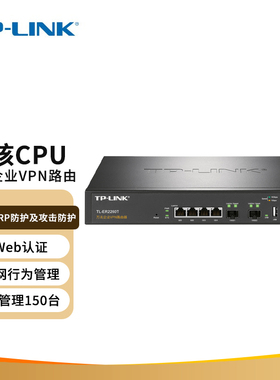 TP-LINK TL-ER2260T 万兆企业VPN四核企业路由器 2个万兆SFP+光纤扩展口大中型企业园区酒店