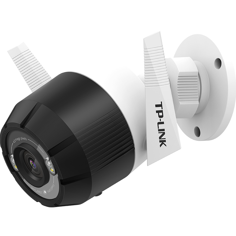 TP-LINK普联TL-IPC64NA-4 400万全彩警戒无线网络摄像机家用日夜红外夜视双向语音摄像头wifi手机监控 监控器