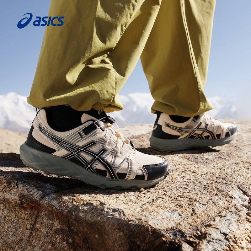 亚瑟士男子透气越野跑步鞋