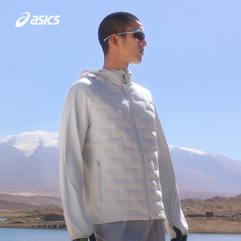 亚瑟士男子防泼水保暖羽绒夹克