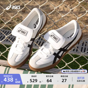 2.0情侣小白鞋 薄底鞋 德训鞋 板鞋 男女复古休闲鞋 ASICS亚瑟士AARON