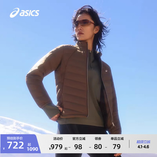 ASICS亚瑟士新款 运动轻量羽绒夹克立领保暖羽绒夹克 女式