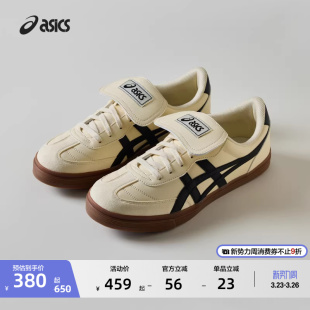 薄底鞋 ASICS亚瑟士AARON 男女板鞋 足球休闲文化鞋 2.0情侣德训鞋