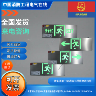 D3005A 2REII1W 北京利达华信36V应急疏散指示标志灯大全LD BLJC